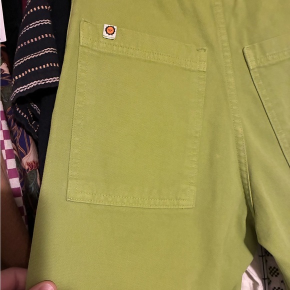 Big Bud Press Work Pants with White & Dark Green Floral Print - Picture 6 of 7